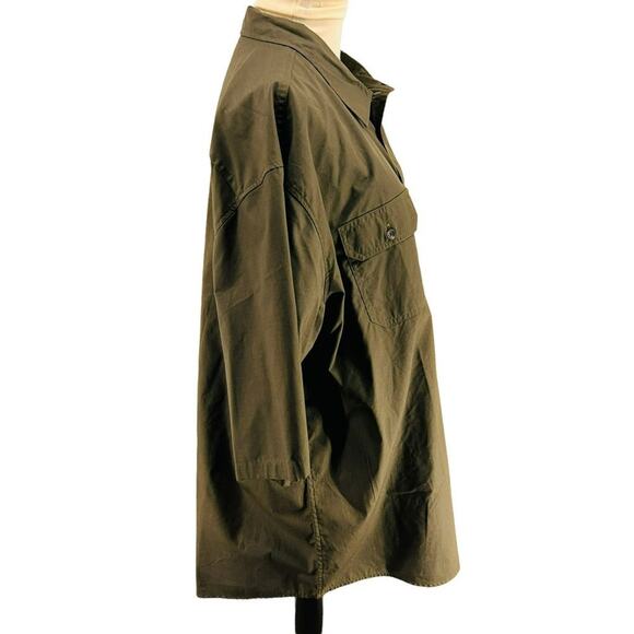 Dickies Button Front Short Sleeve Ripstop Shirt Green Mens 3XL - Picture 5 of 7